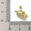 Rack Plating Alloy Star Links Connector Charms PALLOY-F312-71G-01-3