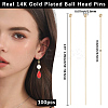 Brass Ball Head Pins KK-BBC0025-60A-2