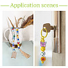 20 Styles Printed Wood Beads WOOD-TA0002-65-8