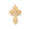 201 Stainless Steel Laser Cut Connector Charms STAS-R132-13G-1