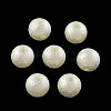 Matte Round ABS Plastic Imitation Pearl Beads SACR-R880-8mm-Z37-1