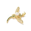 Brass Micro Pave Cubic Zirconia Pendants KK-F905-12G-01-2