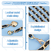 2Pcs 2 Style Aluminum Link Chain Belts with Round & Heart Charms AJEW-FG0002-89-3