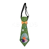 Easter Theme Egg Glitter Felt Necktie LS-AJEW-C030-01A-1