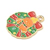 Christmas Theme Alloy Enamel Pendants ENAM-I060-01J-2