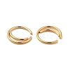 Crescent Moon Shape 316 Surgical Stainless Steel Hoop Nose Rings LS-AJEW-I065-01G-2