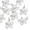 SHEGRACE Brass Micro Pave Clear Cubic Zirconia Pendants XGRQ3P283-630P-1