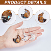 CHGCRAFT 6Pcs 6 Styles Natural & Synthetic Gemstone Copper Wire Pendants G-CA0001-56-5