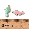 304 Stainless Steel Enamel Charms STAS-P405-01J-G-3