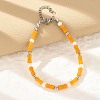 304 Stainless Steel Beaded Bracelets for Women BJEW-M056-08P-01-1