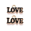 Valentine's Day Theme Alloy Enamel Pendants ENAM-T020-50D-01-1