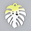 Spray Painted Alloy Big Pendants PALLOY-T092-79E-2