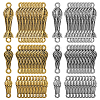60Pcs 6 Styles Tibetan Style Zinc Alloy Connector Charms FIND-FH0009-83-1