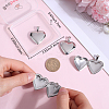 4Pcs 316 Stainless Steel Locket Pendants STAS-BBC0005-07-3