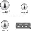 450Pcs 3 Style 304 Stainless Steel Ball STAS-FH0001-58-2