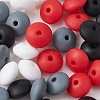 20Pcs 4 Colors Food Grade Eco-Friendly Silicone Focal Beads SIL-YW0001-12B-1