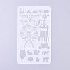 Plastic Reusable Drawing Painting Stencils Templates DIY-G027-G24-2