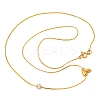 304 Stainless Steel Micro Pave Cubic Zirconia Pendant Necklaces NJEW-H017-01G-T-2