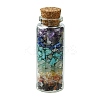 Glass Wishing Bottle Decoration AJEW-JD00012-02-1