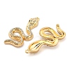 Rack Plating Alloy Pendants with Rhinestone PALLOY-Q005-03G-01A-2
