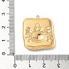 304 Stainless Steel Epoxy Resin with Natural Shell and Sequins Inside Pendants STAS-L026-17G-C04-3