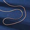 Brass Link Chain Necklaces for Women NJEW-D302-13RG-5