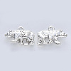 Tibetan Style Alloy Pendants TIBE-R316-020AS-RS-2