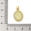 Rack Plating Brass Micro Pave Cubic Zirconia Pendants KK-C052-27G-3