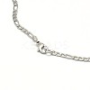 304 Stainless Steel Figaro Chain Necklace Making LS-STAS-A028-N022MP-3