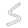 Men's 201 Stainless Steel Cuban Link Chain Necklace NJEW-N050-A06-7-55P-3