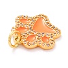 Real 18K Gold Plated Brass Micro Pave Cubic Zirconia Charms ZIRC-L100-085G-4