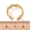 304 Stainless Steel Open Cuff Rings for Women RJEW-K309-35G-5