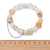 Natural Miexed Gemstome Beaded Stretch Bracelets for Women BJEW-TA00739-4