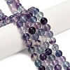 Natural Fluorite Beads Strands G-L634-B04-6mm-1