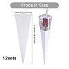 Cone Iridescent Paper Single Rose Packaging Gift Boxes LS-CON-WH0085-50A-2