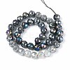 Anti-Tarnish Electroplate Glass Beads Strands GLAA-N064-10mm-01-2