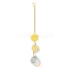 Wire Wrapped Nuggets Natural Citrine Pendant Decorations LS-HJEW-C008-03C-G-1