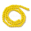 Opaque Solid Color Imitation Jade Glass Beads Strands EGLA-A039-P4mm-D05-2