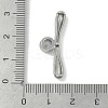 Brass Micro Pave Cubic Zirconia Beads KK-P283-18P-3