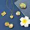 5Pcs 5 Styles Brass Locket Pendants KK-FS0001-90-7