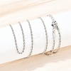 2MM Brass Rope Chain Necklaces for Women Men NJEW-G174-01P-3