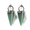 Natural Green Aventurine Pendants G-F777-06P-06-1