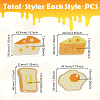 20Pcs 4 Styles Polyester Embroidery Sew on Cloth Patches PATC-GA0001-79-2
