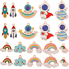 40pcs 10 style Alloy Enamel Pendants ENAM-SC0003-64-1