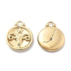 PVD Vacuum Plating 304 Stainless Steel Rhinestone Pendants STAS-R130-01G-02-1