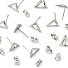 10Pcs 201 Stainless Steel Stud Earring Findings with Hole EJEW-FS0001-14A-3