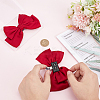 2Pcs Detachable Ribbon Satin Bowknot Shoe Decoration AJEW-PH0011-85B-3