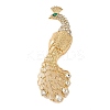 Peacock Alloy Crystal Rhinestone Brooches JEWB-M046-23G-2