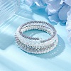 Non-magnetic Synthetic Hematite Bead & Glass Bangle Making BJEW-JB10989-2