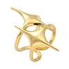 304 Stainless Steel Open Cuff Ring for Women LS-RJEW-B109-05G-02-4